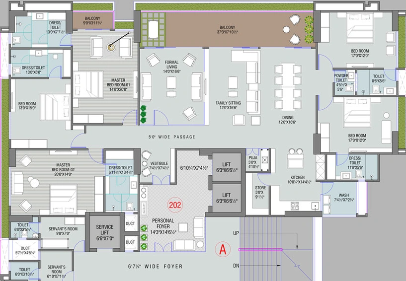 5 BHK Flat in Sheetal Gharana in Ambli, Ahmedabad - Image 452494