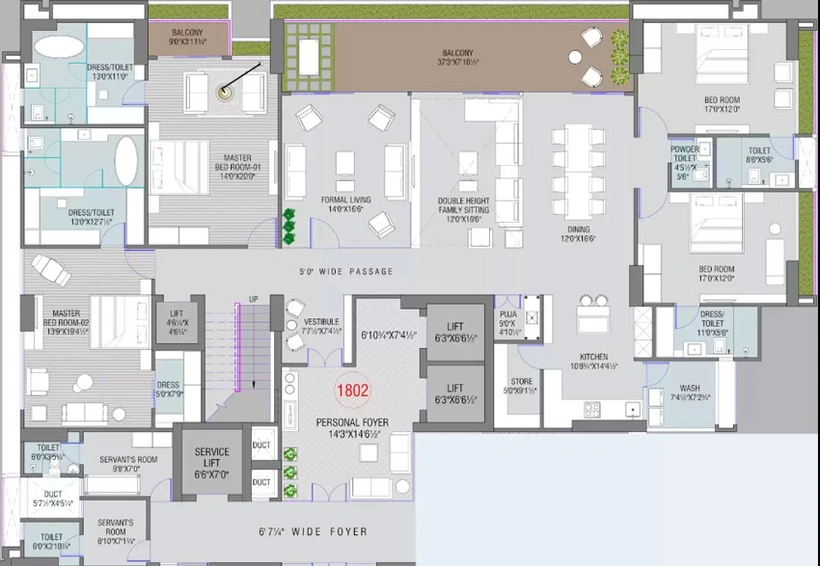 6 BHK Duplex in Sheetal Gharana in Ambli, Ahmedabad - Image 452496