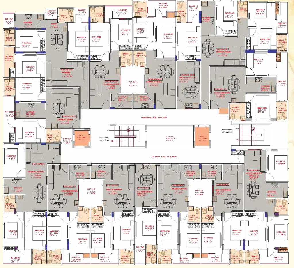 Floor Plan of Pradhan Homes in Mansarovar, Jaipur - Image 426823