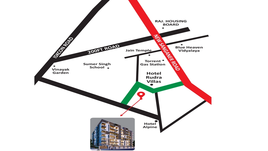 Location of Shri Vinayak Homes in Mansarovar, Jaipur - Image 426912