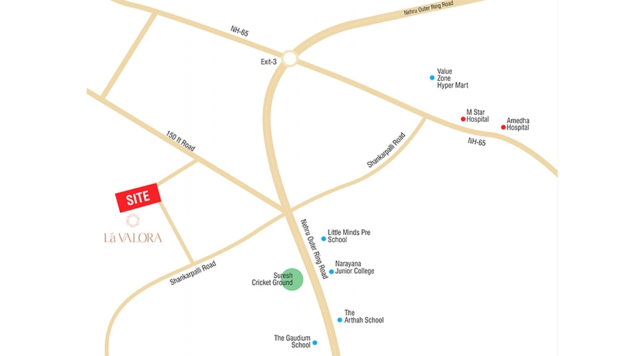 Location of Revasa La Valora in Kardanur, Hyderabad - Image 427209
