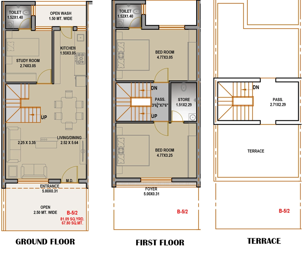 3 BHK House/Villa in Chatrabhuj Tulsi Elegance in Ghanteshwer, Rajkot - Image 927794