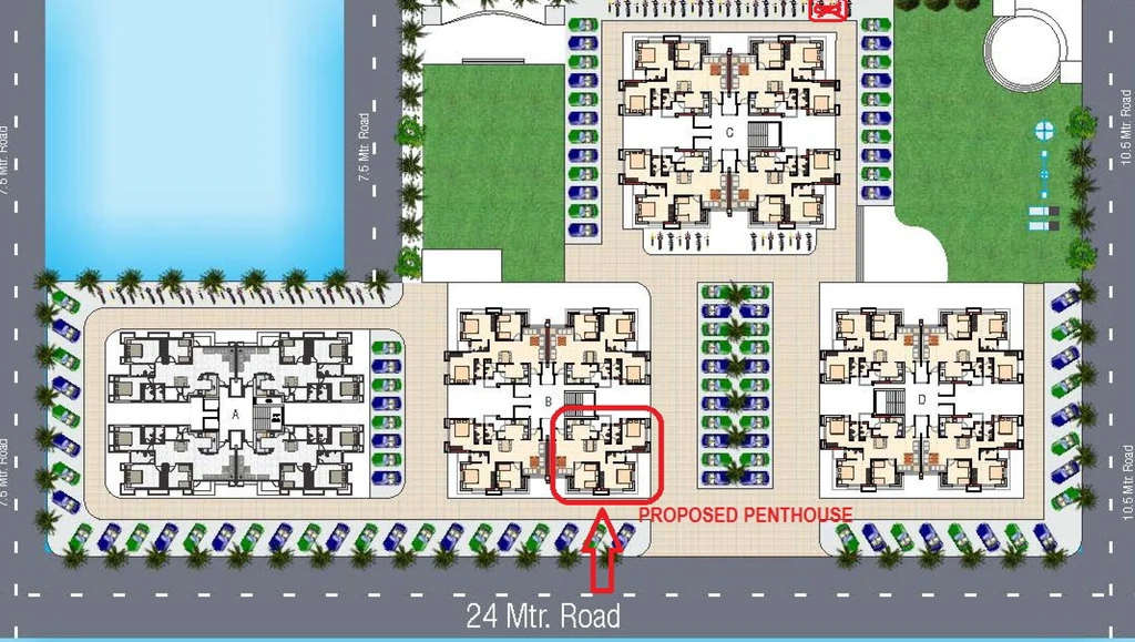 Master Plan of Crystal Avenue in Ghanteshwer, Rajkot - Image 426926