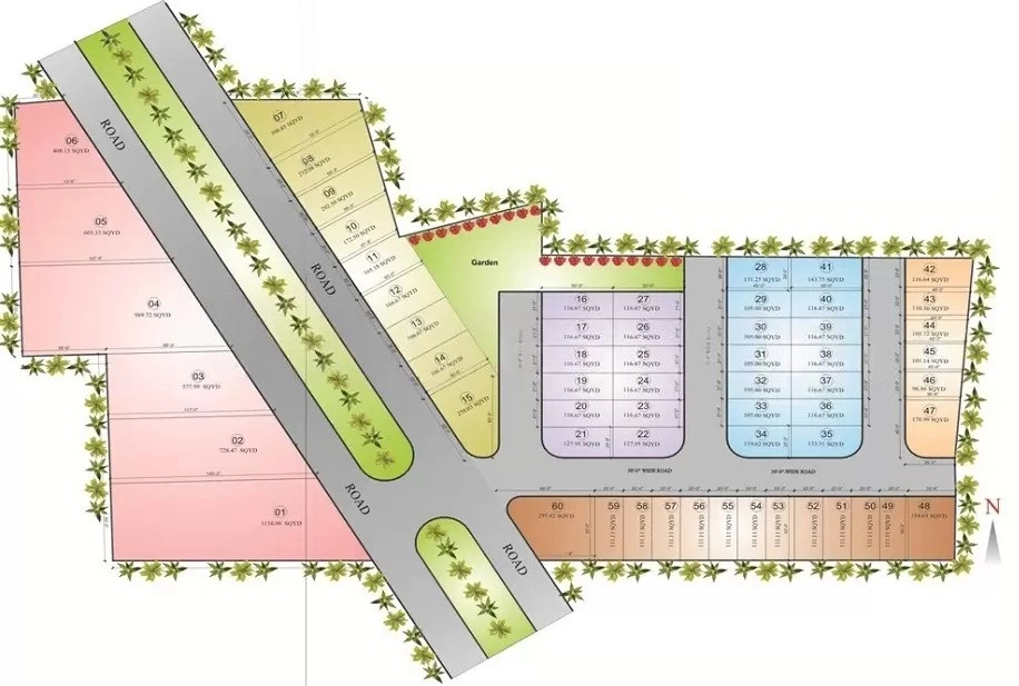 Master Plan of Ganpati Olive Homes in Mansarovar, Jaipur - Image 426956