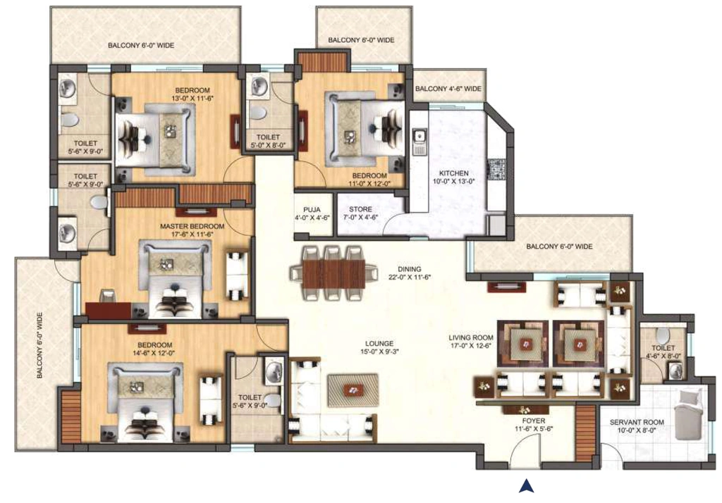 4 BHK Flat in Best Oriana in Mussoorie Road, Dehradun - Image 927866