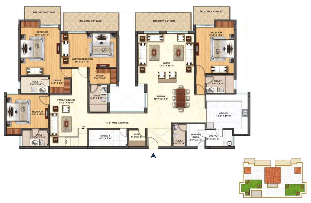 4 BHK Penthouse in Best Oriana in Mussoorie Road, Dehradun - Image 927869