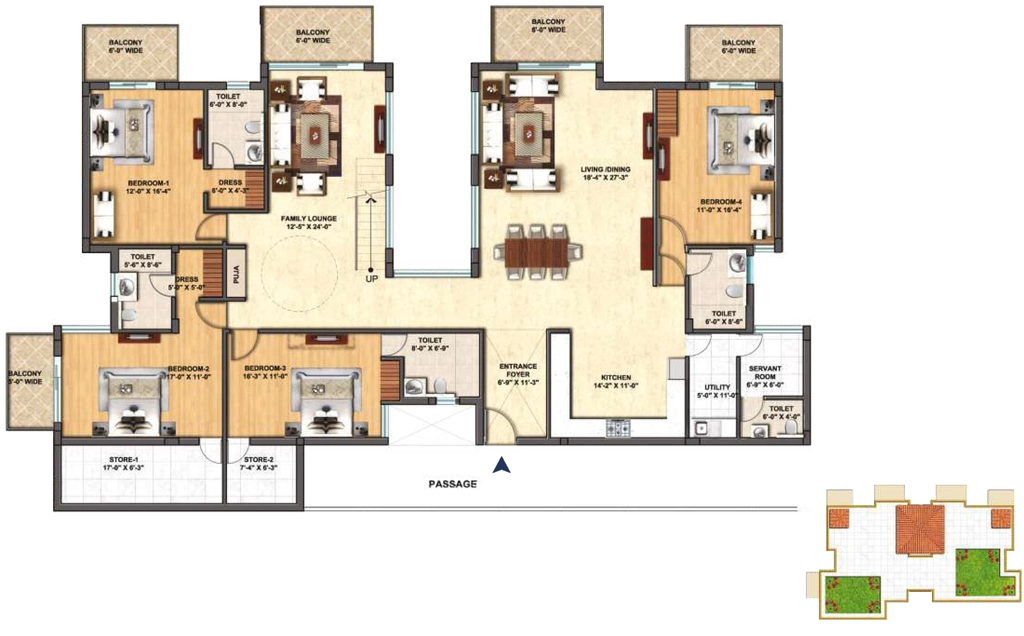 4 BHK Penthouse in Best Oriana in Mussoorie Road, Dehradun - Image 927870