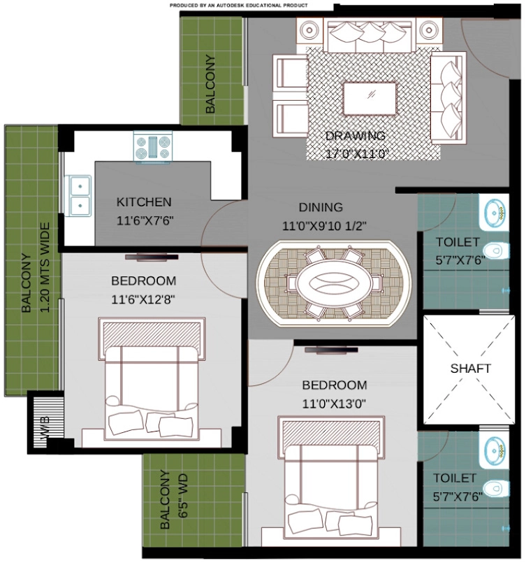 2 BHK Flat in Best Park Avenue in Malsi, Dehradun - Image 927871