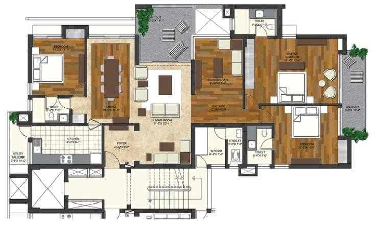 3 BHK Flat in Conscient Arborea in Sahastradhara Road, Dehradun - Image 927875