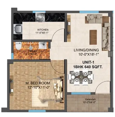 1 BHK Flat in ABS Anirban in Lalmati, Guwahati - Image 927828