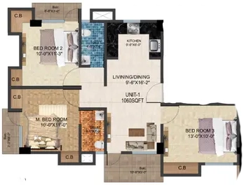 3 BHK Flat in ABS Anirban in Lalmati, Guwahati - Image 927831