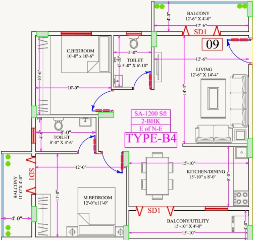 2 BHK Flat in Rishideep Sentosa in Sarjapur, Bangalore - Image 927813