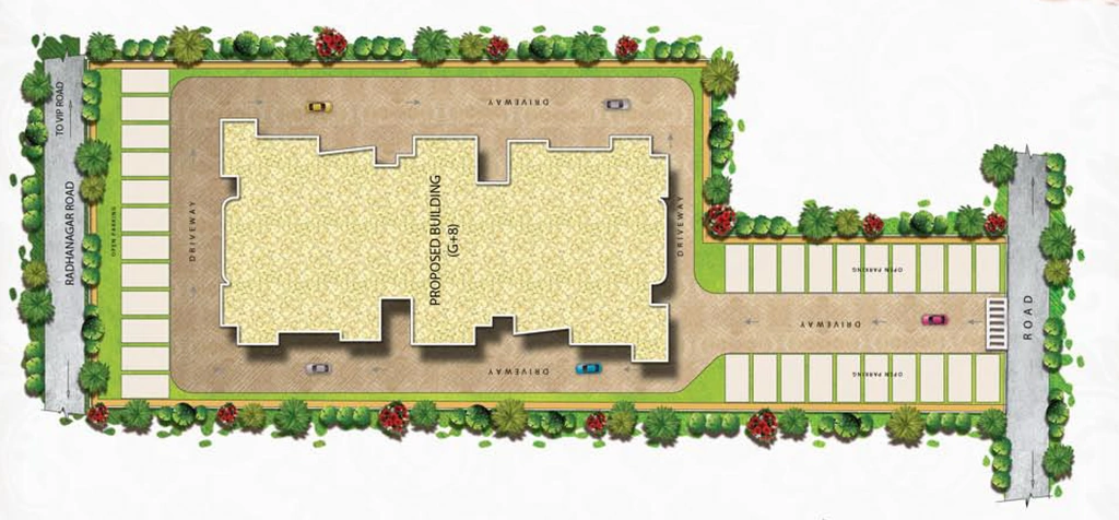 Master Plan of Achyut Nest in VIP Road, Guwahati - Image 427013