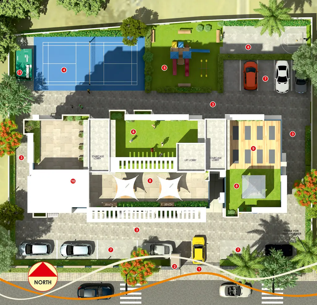 Master Plan of Atman Residency in Betkuchi, Guwahati - Image 427045