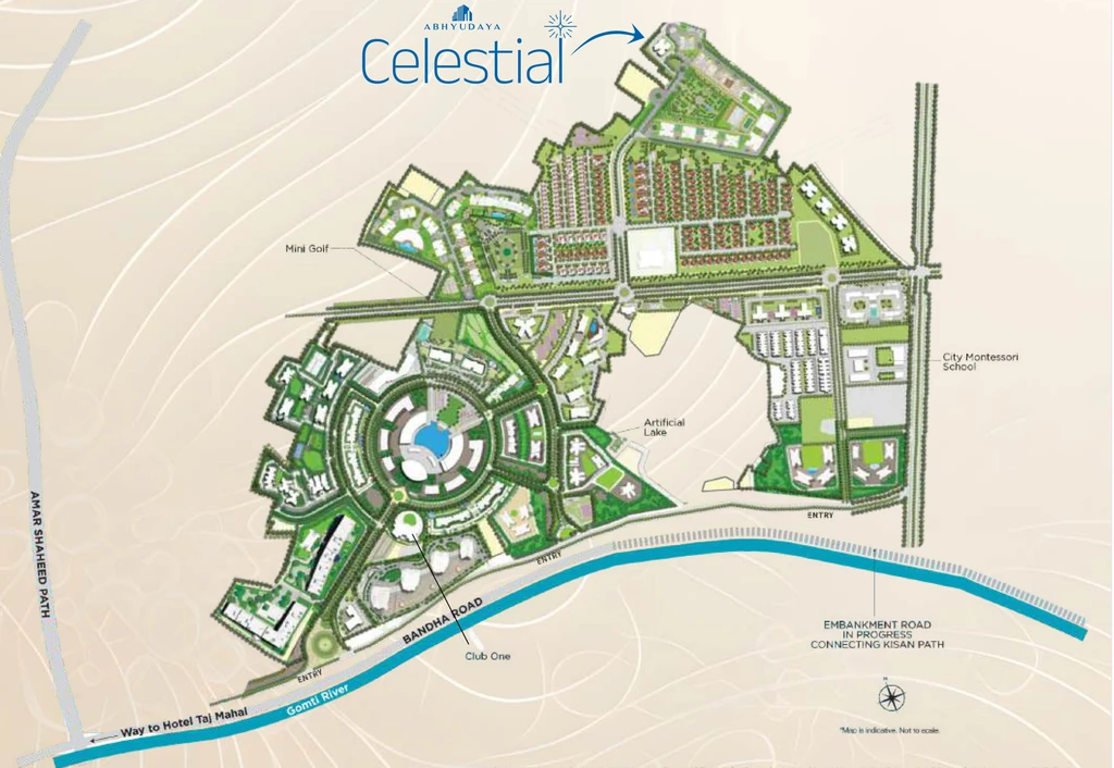 Master Plan of Abhyudaya Celestial in Gomti Nagar Extension, Lucknow - Image 427130