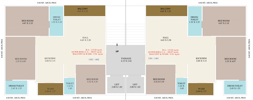 Floor Plan of Vastu Imperial in Sarthana Jakat Naka, Surat - Image 427144