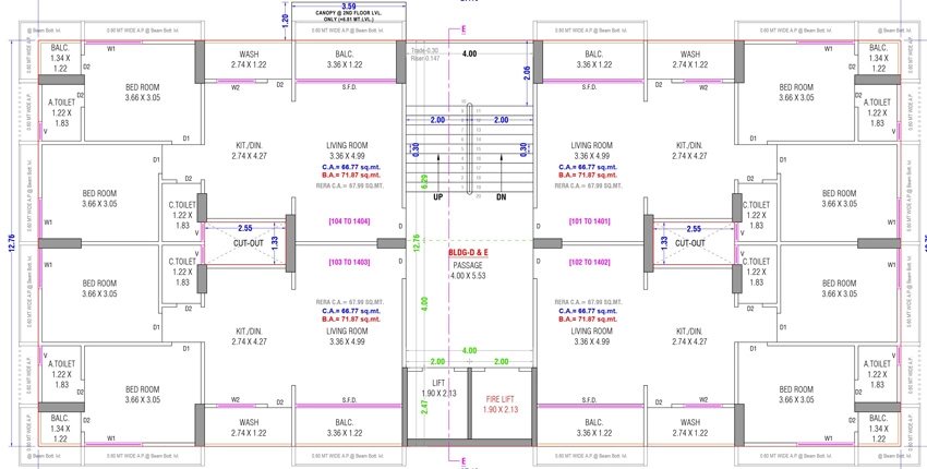 Floor Plan of J Eklera Silent Scape in Valak, Surat - Image 427252