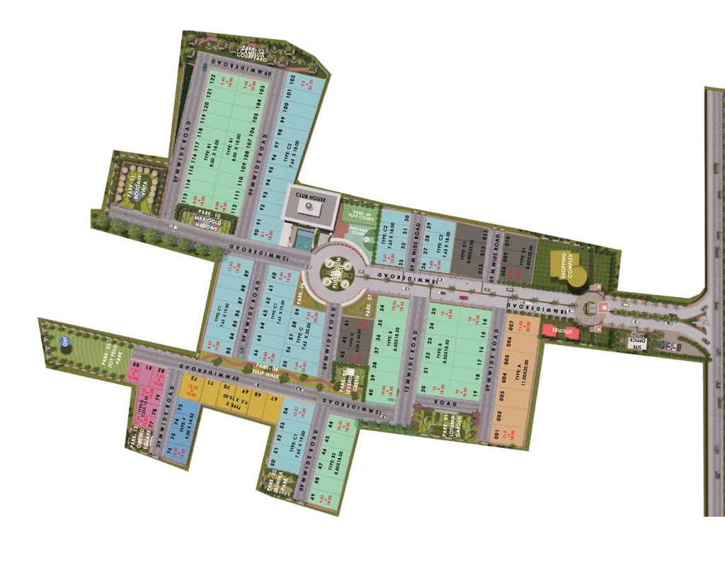 Master Plan of Akasa Elite in Sarojini Nagar, Lucknow - Image 427173