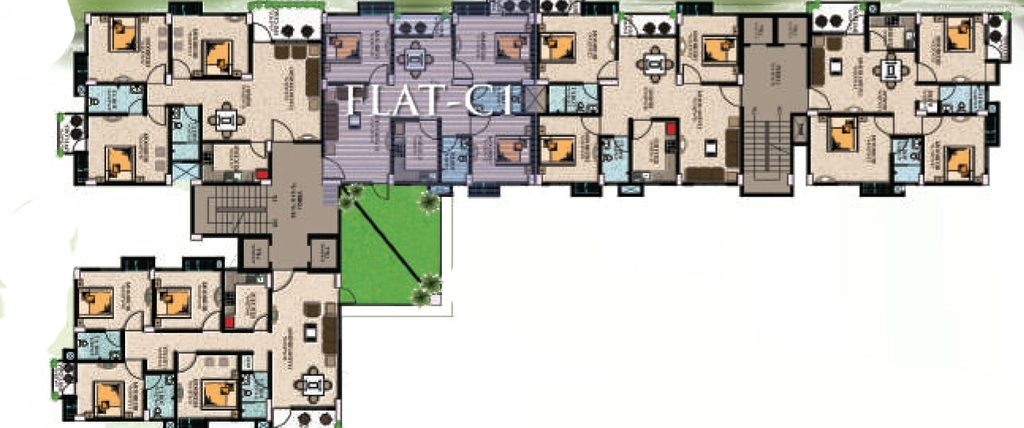 Floor Plan of Achyut Heights in VIP Road, Guwahati - Image 427166