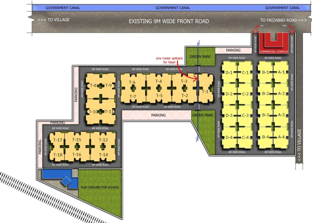 Master Plan of ARG Rose County East in Faizabad Road, Lucknow - Image 427223