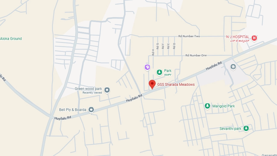 Location of GSS Sharada Meadows in Yelwala, Mysore - Image 427386