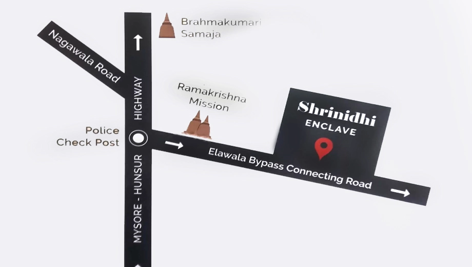 Location of Sri Someshwara Shrinidhi Enclave in Yelwala, Mysore - Image 427442
