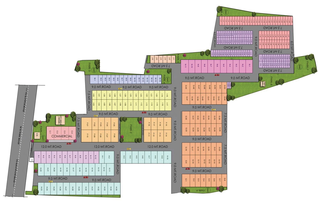 Master Plan of Dhanushkoti Avikalp Estate in null, Lucknow - Image 427297