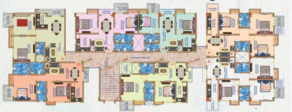 Floor Plan of Jayashree PC Das Enclave in Radha Nagar, Guwahati - Image 427259