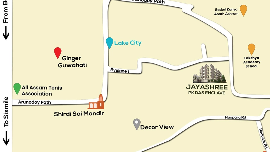 Location of Jayashree PC Das Enclave - Image 427258