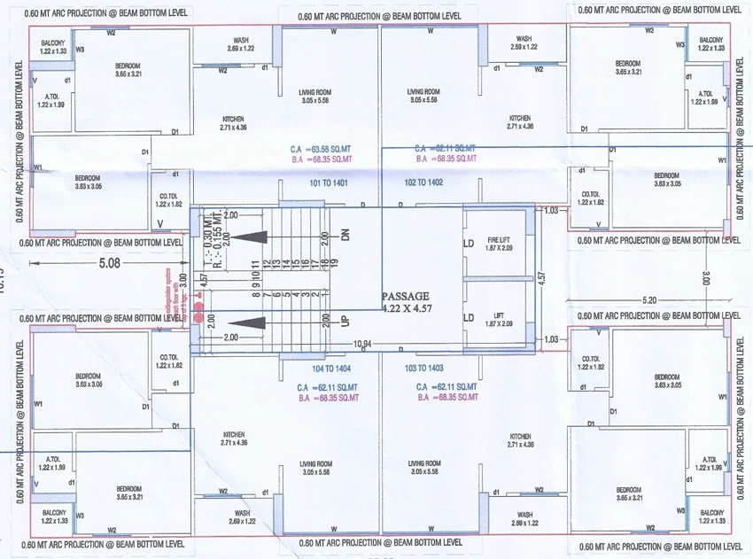 Floor Plan of Suwarna Bhoomi in Mota Varachha, Surat - Image 427371