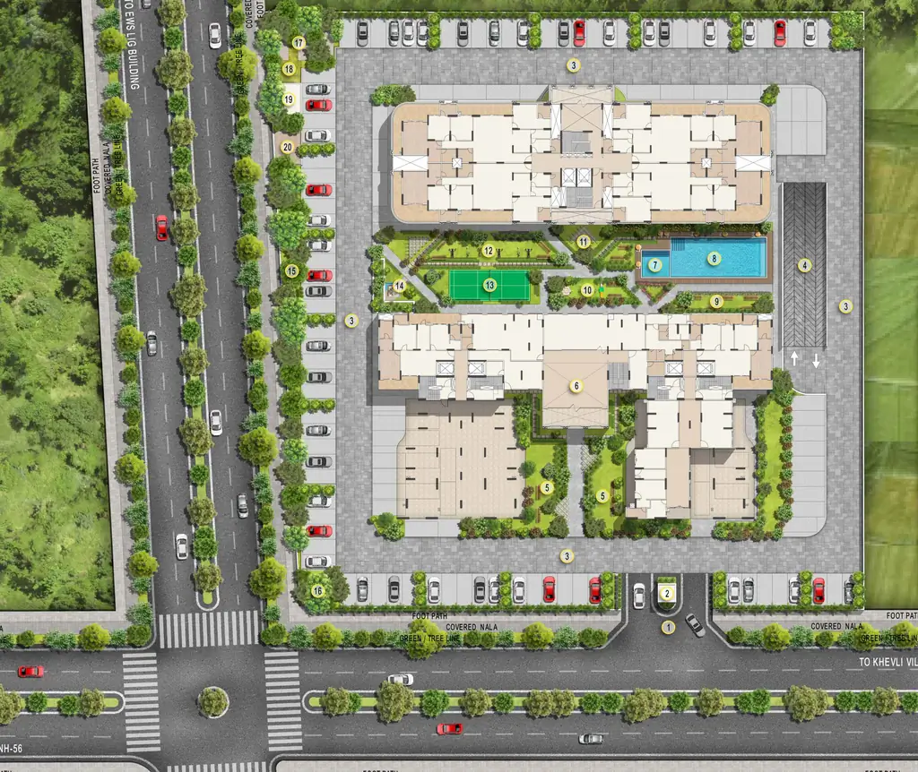 Master Plan of DPS Meridian Heights in Sultanpur Road, Lucknow - Image 427429