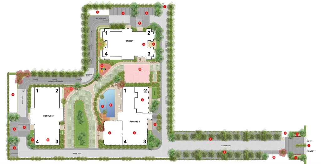 Master Plan of Eldeco Hanging Gardens in Amar Shaheed Path, Lucknow - Image 427455