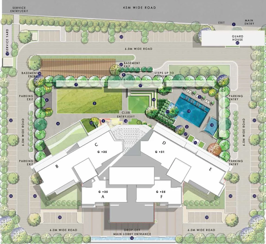 Master Plan of Emaar Elite Oasis in Gomti Nagar Extension, Lucknow - Image 427491