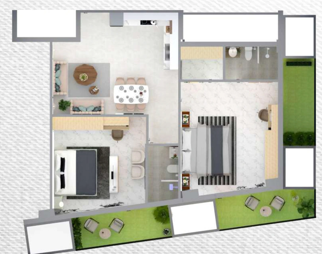 2 BHK Flat in SV Einar Infinity Heights in Hazratganj, Lucknow - Image 928082