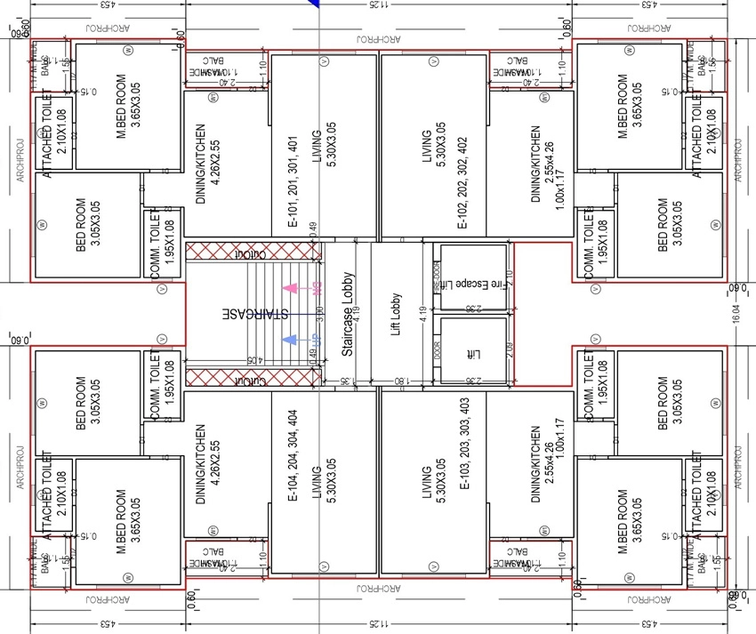 Floor Plan of Pushti Param Elite in Kamrej, Surat - Image 427551