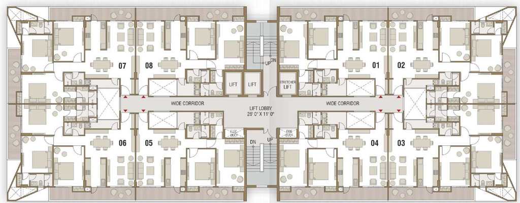 Floor Plan of Mega Sahib Greens in LDA Colony, Lucknow - Image 427578