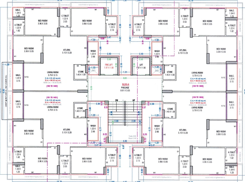 Floor Plan of J Eklera Silent Rivera in Valak, Surat - Image 427584