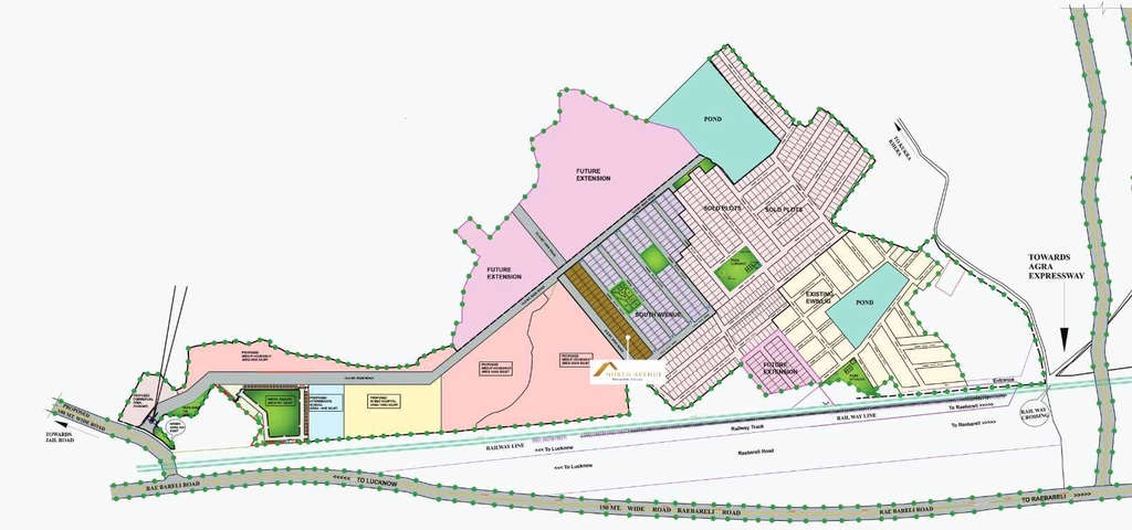 Master Plan of Sahu Kalpana North Avenue in Mohanlalganj, Lucknow - Image 427634