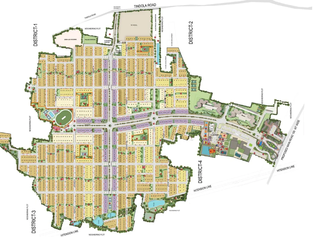 Master Plan of Shalimar Gallant Metropolis in Deva Road, Lucknow - Image 427642