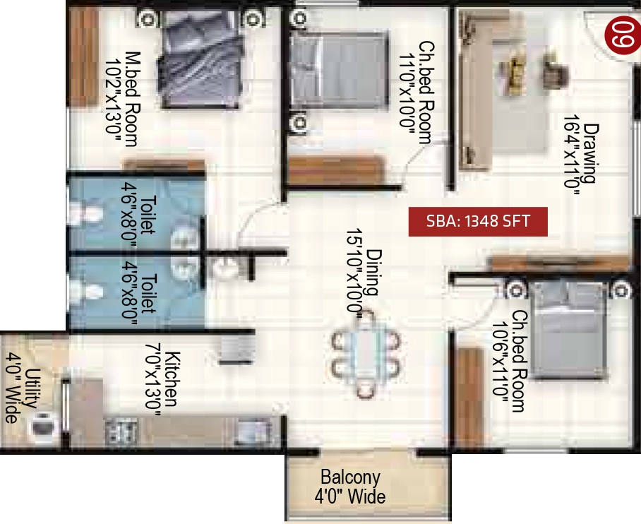 3 BHK Flat in Varasinduri Rings Avenue in Hoskote, Bangalore - Image 928109