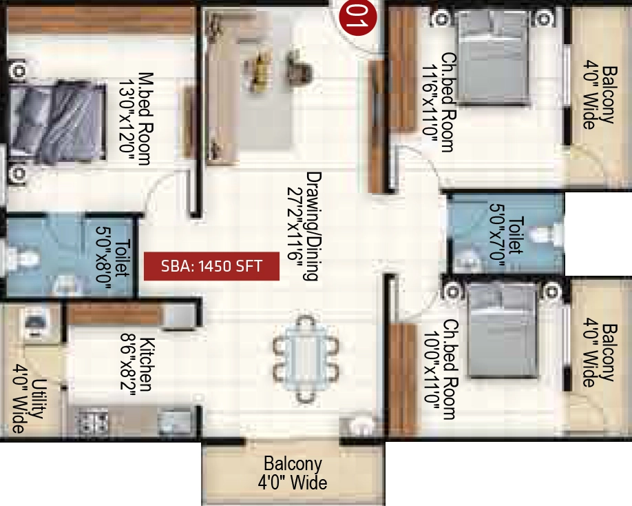3 BHK Flat in Varasinduri Rings Avenue in Hoskote, Bangalore - Image 928110