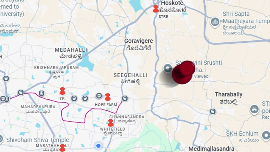 Location of Sanjeevini The Berries For Birds in Hoskote, Bangalore - Image 427665