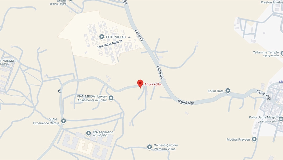Location of AR Altura in Kollur, Hyderabad - Image 427680