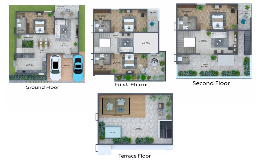 4 BHK House/Villa in Konig Pearl County in Devanahalli, Bangalore - Image 928123