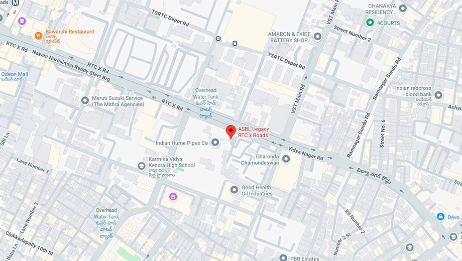 Location of ASBL Legacy in Nallakunta, Hyderabad - Image 427709