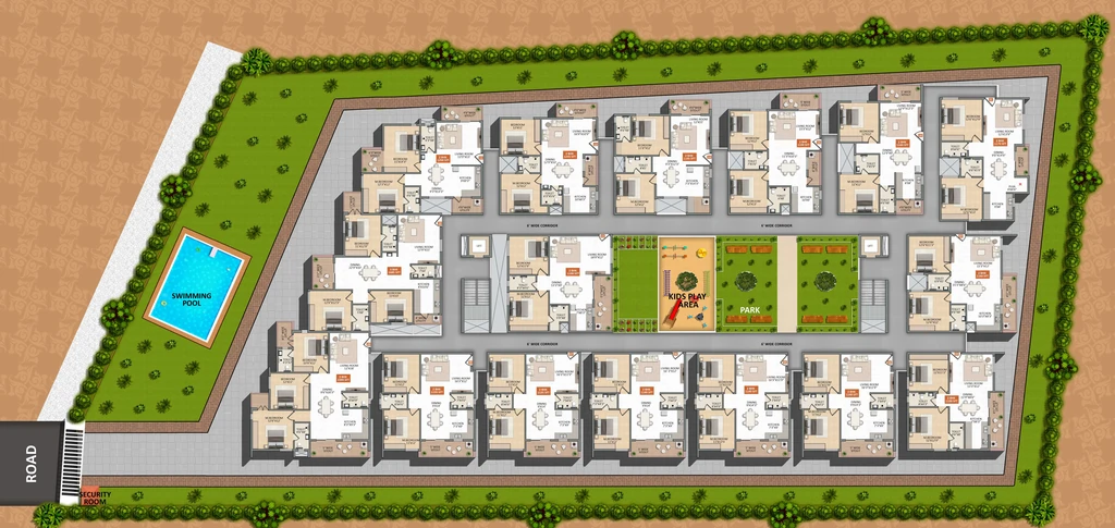 Master Plan of Aryas Avadana in Hoskote, Bangalore - Image 427700