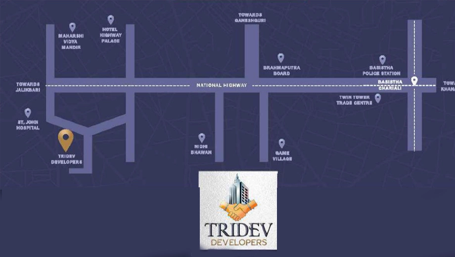 Location of Tridevs Amrit in Lalmati, Guwahati - Image 427881