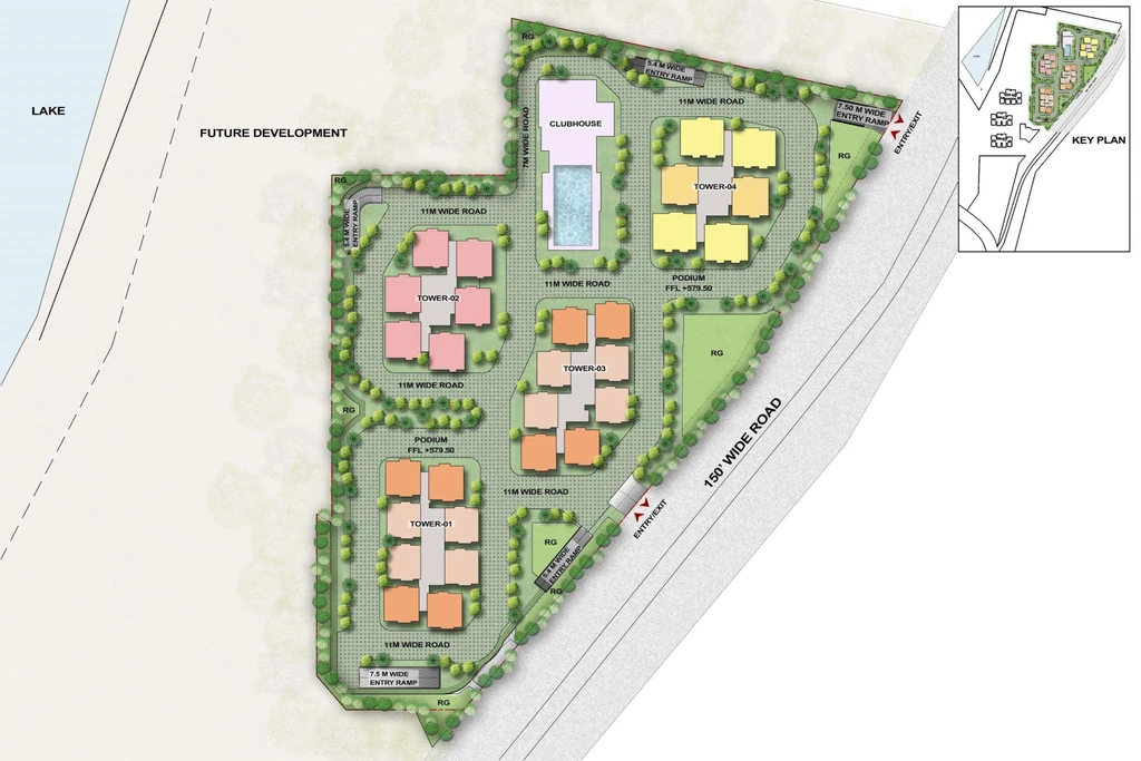 Master Plan of Auro Sapphire in Kondapur, Hyderabad - Image 427741