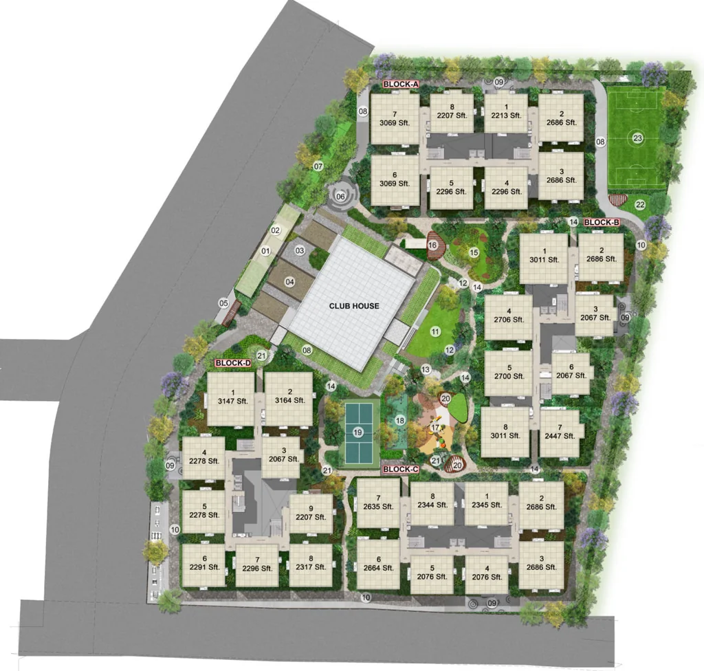 Master Plan of Brigade Manor in Moti Nagar, Hyderabad - Image 427754