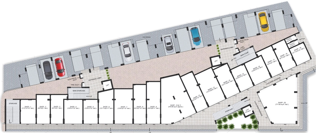 Floor Plan of Commercial Bhagirath Mangalam in Kalmeshwar, Nagpur - Image 427762
